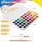 48-Color Watercolors Cake & a Brush a Refillable Water Brush Pen, Portable Water Colors Paints Set for Kids Children Students Adults Beginner Artists Painting Supplies